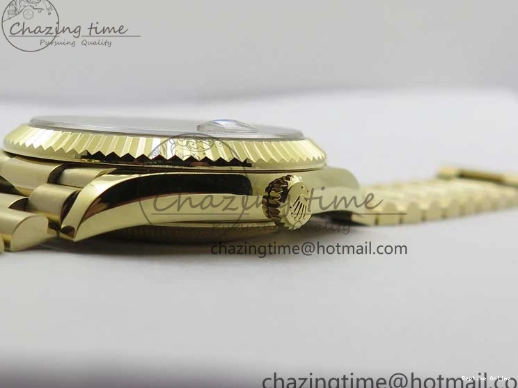 1218 Day-Date 40mm 228239 BP New Dial Version 904 YG Silver Stick Markers Dial on YG President Bracelet A Sophisticated 2807